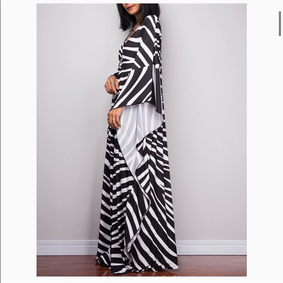 Chiffon Kaftan Beach Dress Caftan Swimsuit Cover Ups (BNIP) - Picture 6 of 6